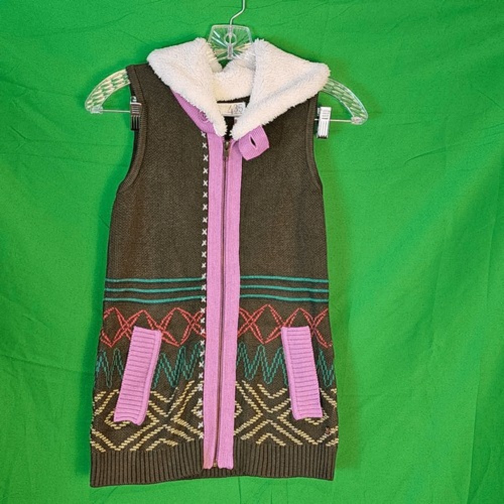 435 Matilda Jane Girls Big Idea Knit Sweater Vest 10